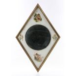 French Reverse Painted Bull's Eye Mirror