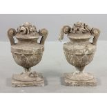 2 French Stone Finials