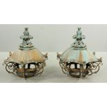 2 Pagoda Form Lanterns