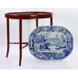 English Red Lacquer Table