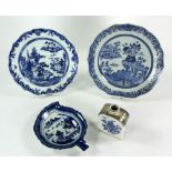 Four Chinese Blue and White Porcelain Items