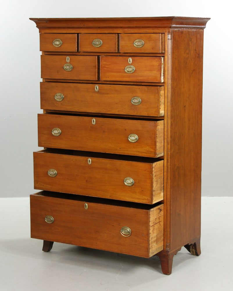 18th/19th C. Connecticut Tall Chest - Image 2 of 8