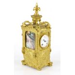 Carriage Clock with Two Miniatures