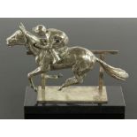 Plazzotta, Jockey on Horseback, Bronze