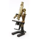 19th C. Brass Microscope