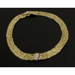 Ladies' 18K Yellow Gold Mess Link Necklace