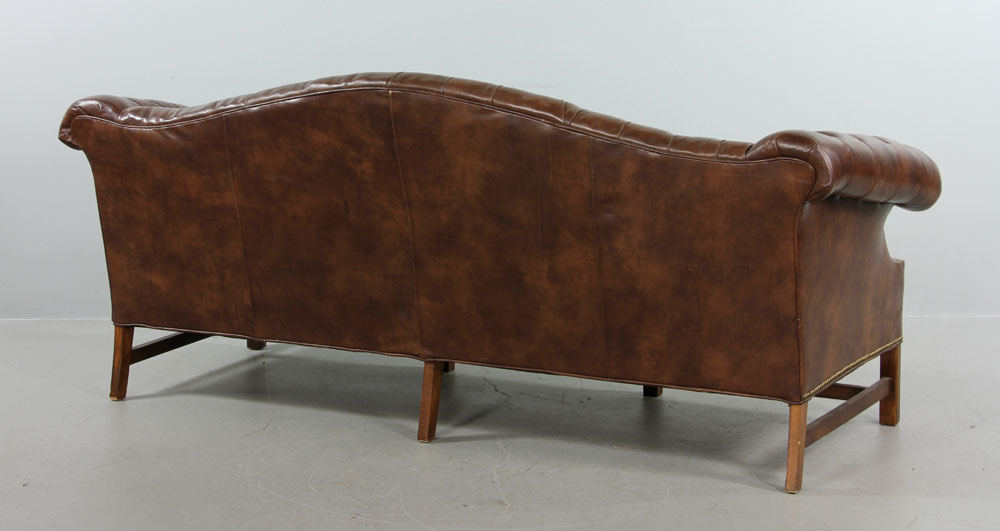 Tufted Leather Sofa - Image 6 of 6