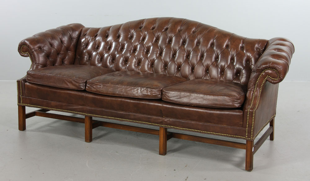 Tufted Leather Sofa