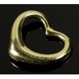 Tiffany Elsa Peretti Yellow Gold Heart Pendant