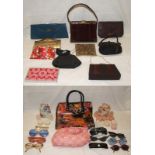 Ladies Vintage & Other Handbags incl. Jane Shilton snakeskin, CFR Made in England, brown leather