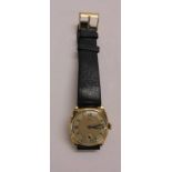 9ct Gold Omega Gents Wristwatch engraved to reverse 31st March 1939 with dedication, secondary