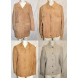 Ladies Clothing incl. 2 Ladies Caramel Suede Jackets labelled Drapers Glastonbury & Good Time size