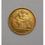 Edward VII Gold Half Sovereign 1905