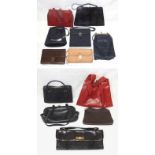 Ladies Vintage Leather Handbags incl. Golden Age, Jane Shilton, Janvier etc. (12)