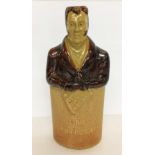 C19th Stoneware Salt Glazed Bottle 'The True Spirit of Reform Lord John Russell' by Denby & Belper