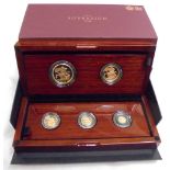 Coins: Limited Edition Harrington Byrne 5 Coin Sovereign Collection 2016: uncirculated mint 5