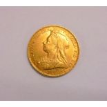 C19th Victorian Gold Sovereign 1900