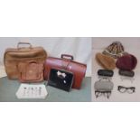 Antler Vinyl Suitcase, Tan Briefcase, Ted Baker tablet cover, Handbag with pierced detail, Alphabet