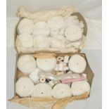 Rolls of Unused Vintage Bridal Lace, applique flowers, trimmings, cottons etc. (2 Boxes)