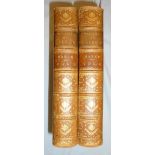 Books: 2 Volumes 'The Life of Nelson' by Captain Mahan, leather bound, London Sampson Lowe,