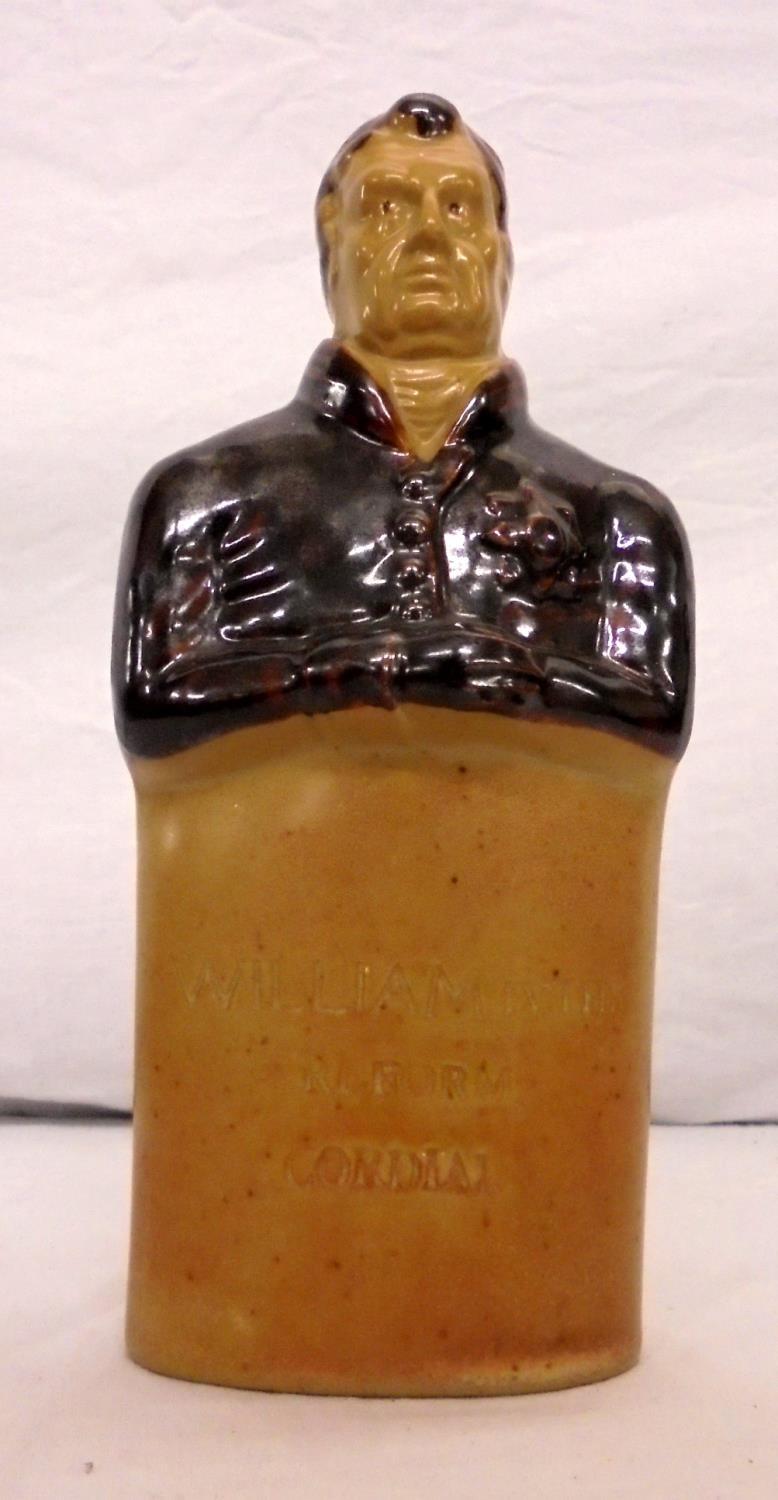 C19th Salt Glazed Stoneware Bottle 'Wiliam IV Reform Flask London' by Denby & Belper Bournes - Image 2 of 2
