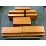 Beaver & Tapley Teak Wall Assembly Units: Double Length Base Unit, with recessed plinth base & 2