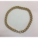 Ladies 18ct Gold Belcher Link Bracelet