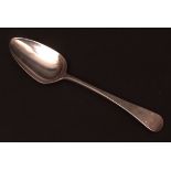 George III tablespoon, Old English pattern, initialled, length 8", London 1809, makers mark SH