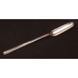 Elizabeth II silver double-ended marrow scoop, Sheffield 1969, maker FH, 8 1/2" long, approx 42gms