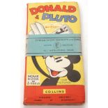 WALT DISNEY: DONALD AND PLUTO MOVIE BOOKS IN FIVE REELS, London, Collins [1939] 1st edition, 5