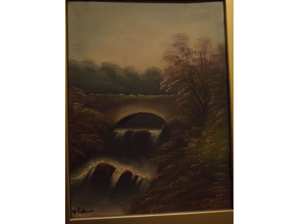 W Collins, signed, pair of oils on board, River landscapes, 17 x 13 ins (2)