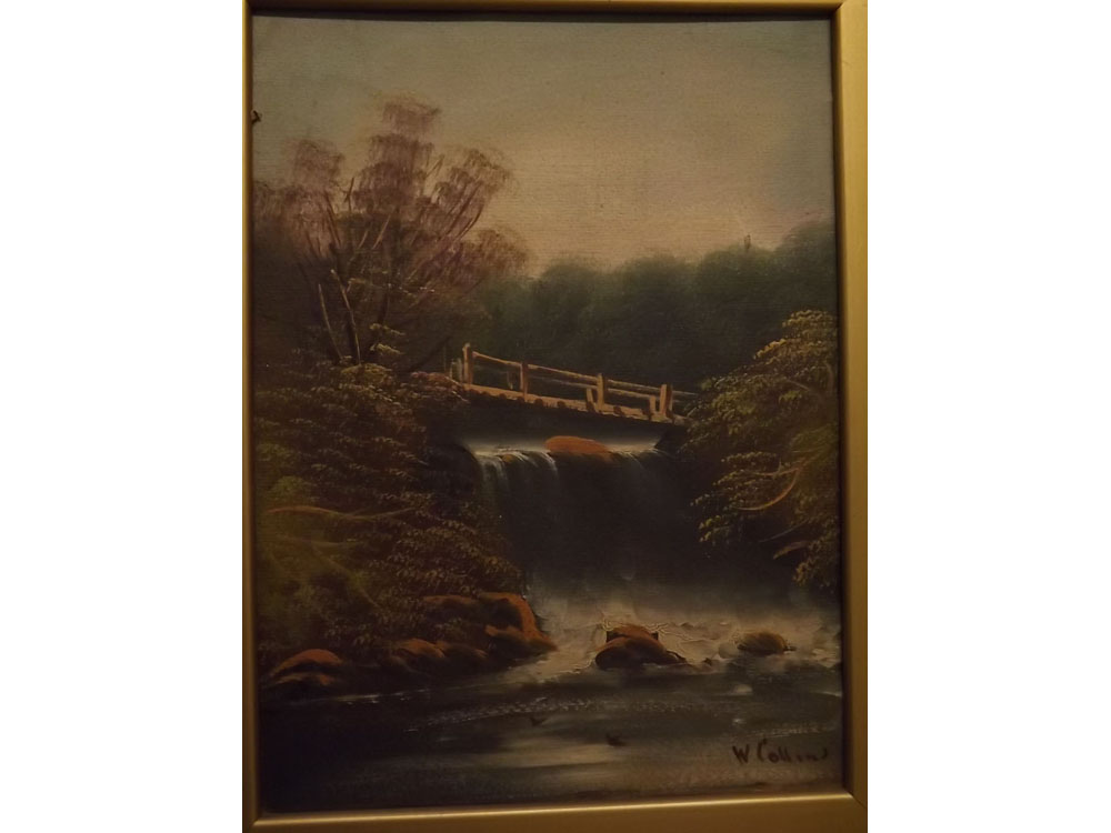 W Collins, signed, pair of oils on board, River landscapes, 17 x 13 ins (2) - Image 3 of 3