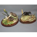 Border Fine Art figures (unboxed and uncertificated): "Point of Interest", MTR10 of otters by a pond