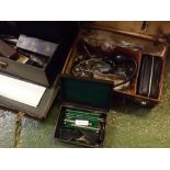 Collection of various early 20th century GP/Medical Practitioners various equipment in various cases