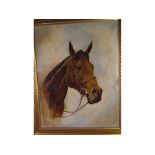 H Clarke, signed and dated 1978, oil on canvas, "Kings Bonus" (horse), 27 x 21 ins