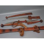 Large replica Eastern sword and two others, various sizes (3)