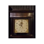 Thomas William Hay, Shrewsbury - 18th century oak longcase clock, the crossbanded door with inlaid