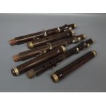 Quantity of various clarinet parts