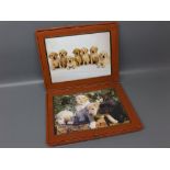 Leather or leatherette cased photograph album containing photos of dogs, stamped 'Asprey'