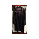 Vintage leatherette full length coat