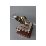 Vintage monocular microscope, 20th century