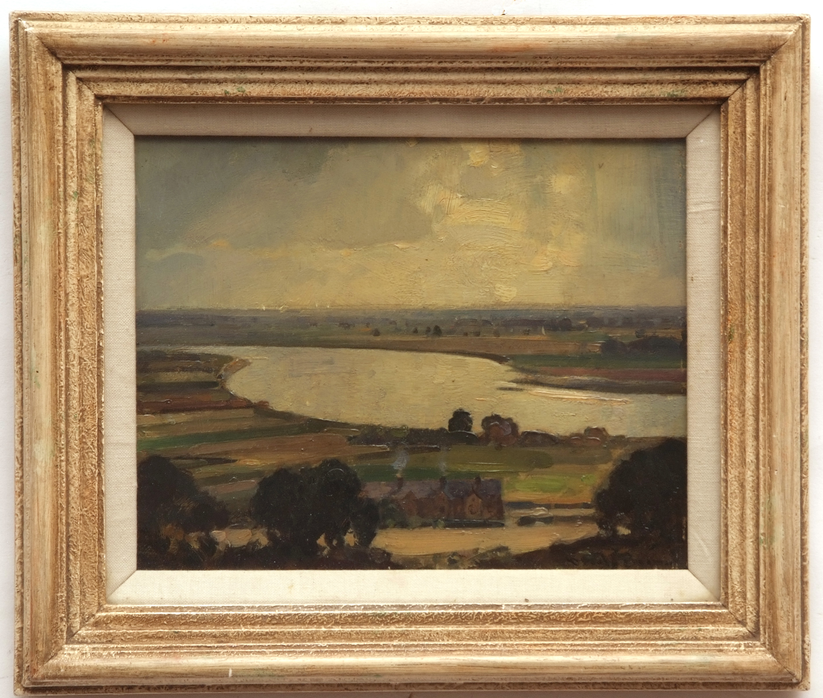 *SIR JOHN ALFRED ARNESBY-BROWN, RA (1866-1953, BRITISH) "Study for the Big River" No 107 in the