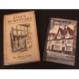 LEONARD P THOMPSON: NORWICH INNS, [1947], 1st edition, original boards, dust-wrapper + FRED ROE: