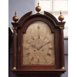 Mid-18th century oak cased 8-day long case clock, Peter Amyot - Norwich, the case with break arch