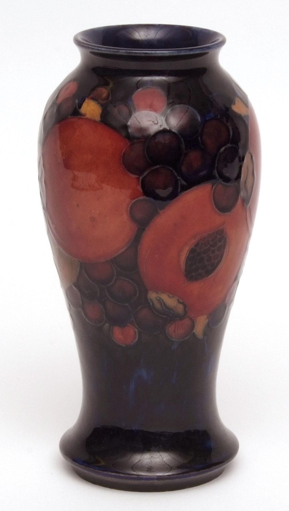 Moorcroft "Pomegranate" pattern baluster vase of tulip baluster form, typically decorated on a - Image 2 of 2