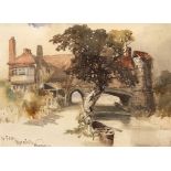 EDMUND JOHN NEIMANN (1813-1876, BRITISH) "The Ferry, Norwich" watercolour, signed, dated '51 and