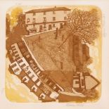 *GLYNN THOMAS (20TH CENTURY, BRITISH) "Elm Hill" coloured etching, signed, dated 1980, No 3/150