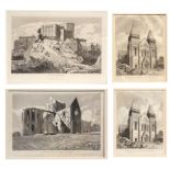 AFTER JOHN SELL COTMAN (1782-1842, BRITISH) Titled churches etc group of eight black and white