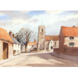 *LESLIE L HARDY-MOORE, RI, (1907-1997, BRITISH) "Weybourne" watercolour, signed lower left 10 1/2