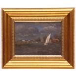*CAMPBELL ARCHIBALD MELLON, ROI, RBA (1878-1955, BRITISH) "St Olaves" oil on panel 9 x 12 ins